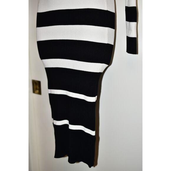 PrettyGuide Turtleneck Sweater Dress Long Sleeve Ribbed Stretch Midi Bodycon NWT - Picture 10 of 14